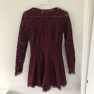 Mustard Seed Lace Romper